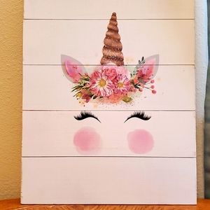 Unicorn wall hanging